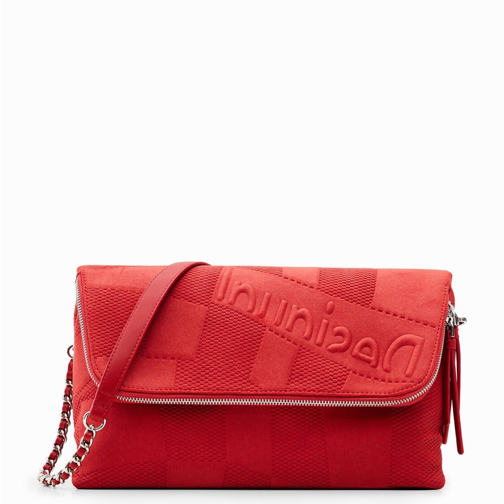 Desigual Large textured crossbody bag